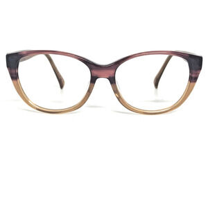 IKKS Eyeglasses Frames Cat Eye Borwn‎ Clear Full RIm H15664